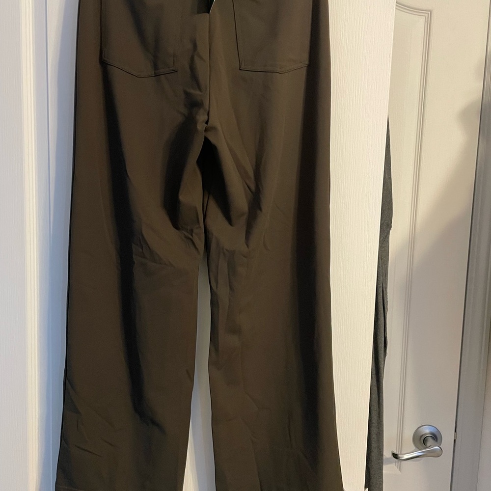 Halara wide leg pants. Love these pants, wear them for work all the time.